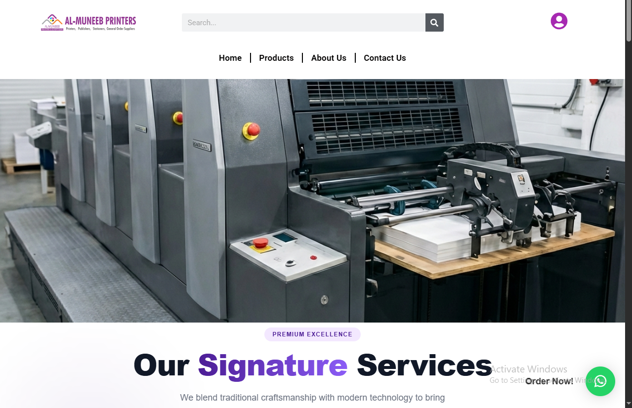 ABD Developers - WordPress Development for Al-Muneeb Printers
