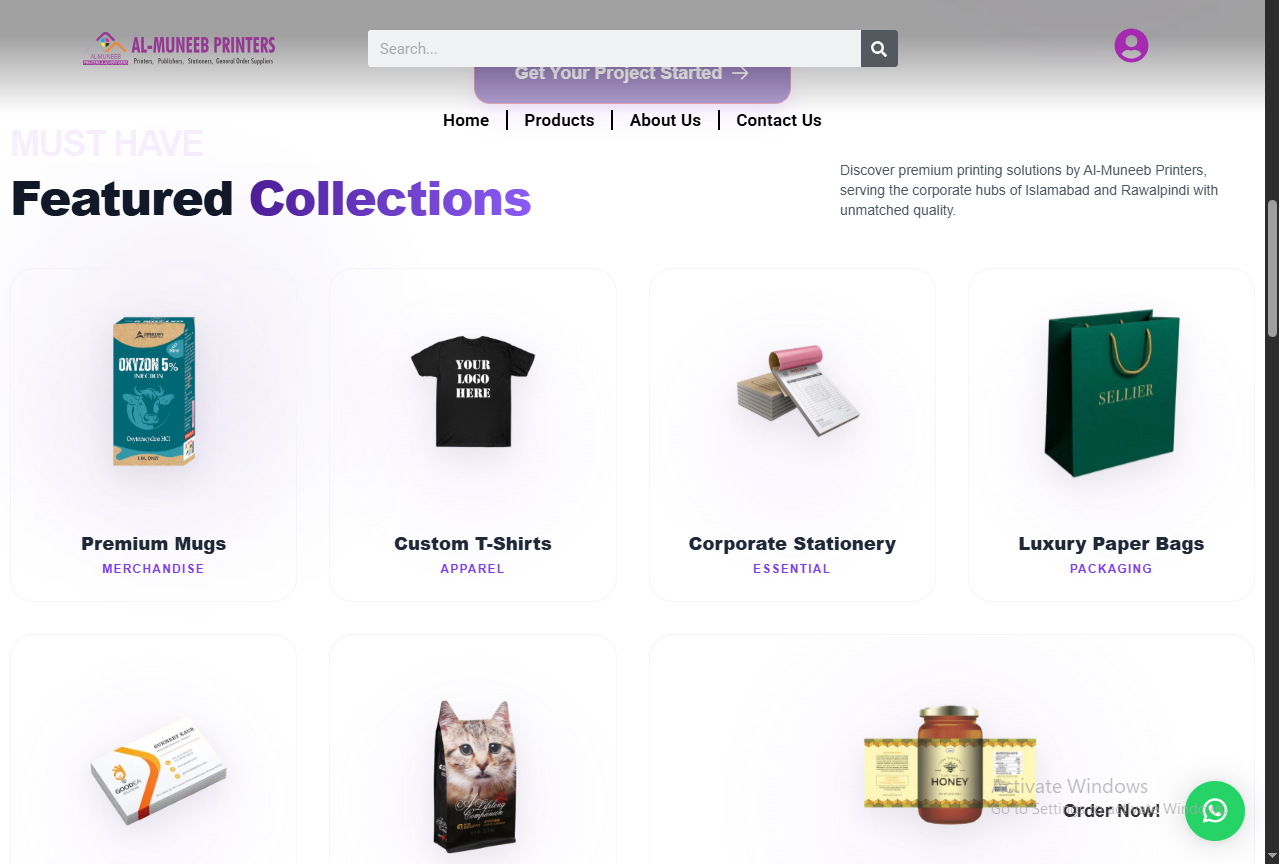 Printing Services Pakistan - SEO Optimized by ABD Developers